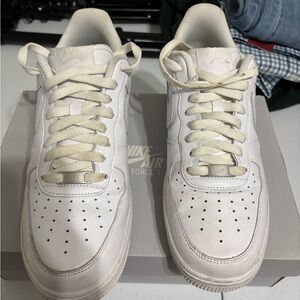 Nike Air Force 1 Men's Cream Sneakers